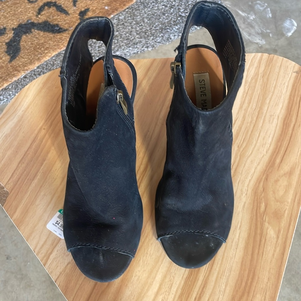 Steve Madden open toe ankle boot
